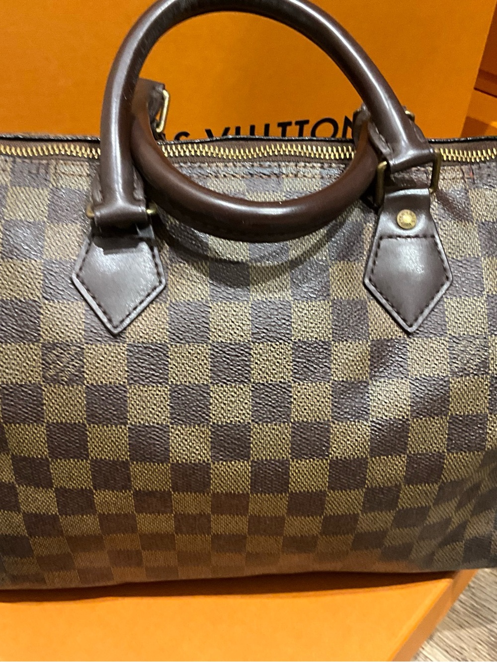 Authentic Louis Vuitton Speedy 30 Damier Ebene